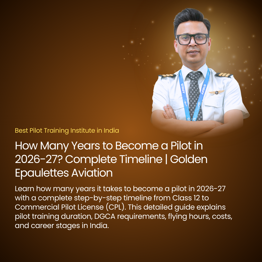 How Many Years to Become a Pilot in 2026-27? Complete Timeline | Golden Epaulettes Aviation